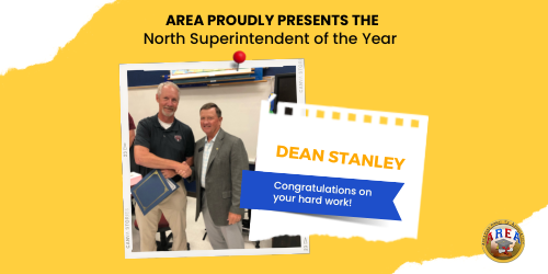 AREA proudly presents the North Superintendent of the Year 