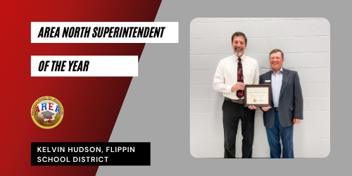 AREA North Superintendent of the Year Kelvin Hudson